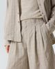Our Legacy Our Legacy Split striped cotton and linen-blend capri pants - 5