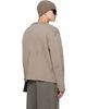 OUR LEGACY OUR LEGACY Taupe Shrunken Full Zip Sweater - 3
