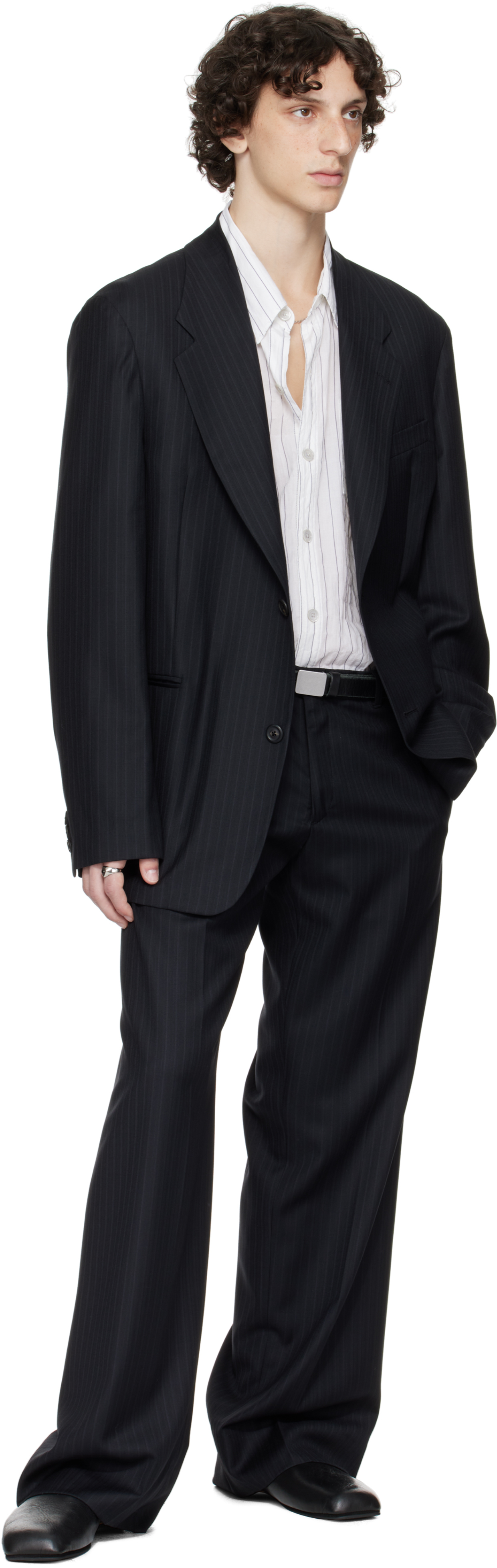 OUR LEGACY - WORK SHOP Emporio Armani Black Togo Trousers
