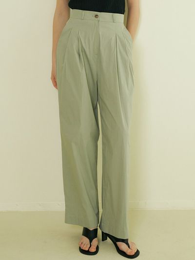 ourcomos comos 659 Button Pointed Wide Pants (Khaki)