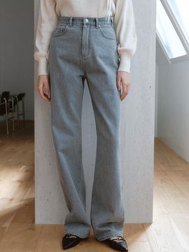 ourcomos Straight Classic Cotton Denim [Ash Gray] (1333)