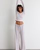 Out From Under Out From Under All Nighter Striped Long Sleeve Henley Tee in Pink, Women's at Urban Outfitters - 5