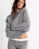 Out From Under Out From Under All Nighter Striped Sleep Shortie in Blue, Women's at Urban Outfitters - 2