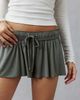 Out From Under Out From Under Angel Kiss Jersey Knit Flutter Shorts Top in Olive, Women's at Urban Outfitters - 1