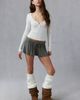 Out From Under Out From Under Angel Kiss Jersey Knit Flutter Shorts Top in Olive, Women's at Urban Outfitters - 2
