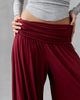 Out From Under Out From Under Angel Kiss Jersey Knit Foldover Wide Leg Pants in Maroon, Women's at Urban Outfitters - 3