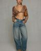 Out From Under Out From Under Annie Twist-Front Cropped Sweater in Brown, Women's at Urban Outfitters - 2