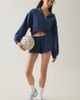 Out From Under Out From Under Around The Way Mini Sweat Shorts in Blue, Women's at Urban Outfitters - 1