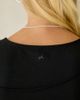 Out From Under Out From Under Bec Asymmetric Cold Shoulder Layered Tee in Black, Women's at Urban Outfitters - 5
