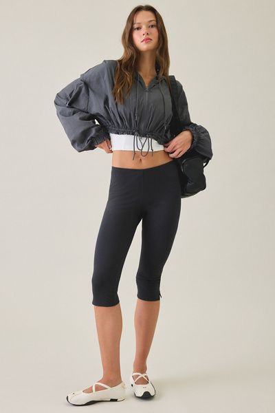 Out From Under Out From Under Bec Capri Pants in Black, Women's at Urban Outfitters