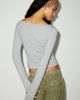 Out From Under Out From Under Bec Fitted Cardigan in Grey, Women's at Urban Outfitters - 3