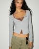 Out From Under Out From Under Bec Fitted Cardigan in Grey, Women's at Urban Outfitters - 6
