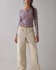 Out From Under Out From Under Betty Boatneck Long Sleeve Henley Top in Navy/Peach, Women's at Urban Outfitters - 2