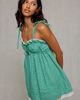 Out From Under Out From Under Cat Nap Cotton Babydoll Mini Dress in Light Blue, Women's at Urban Outfitters - 1