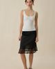 Out From Under Out From Under College Sweetheart Ruched Seamless Knit Tank Top in White, Women's at Urban Outfitters - 4