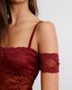 Out From Under Out From Under Countess Open-Back Sheer Lace Bodysuit in Black, Women's at Urban Outfitters - 3