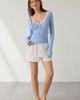 Out From Under Out From Under Diana Layering Lace-Trim Henley Top in Ivory, Women's at Urban Outfitters - 3