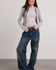 Out From Under Out From Under Dusk 'Til Dawn Mockneck Long Sleeve Tee in Brown, Women's at Urban Outfitters - 2