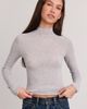 Out From Under Out From Under Dusk 'Til Dawn Mockneck Long Sleeve Tee in Brown, Women's at Urban Outfitters - 3
