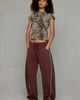 Out From Under Out From Under Essential Barrel Leg 2.0 Sweatpants in Snakeskin, Women's at Urban Outfitters - 1