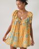 Out From Under Out From Under Golden Hour Ruffle Swing Romper in Orange, Women's at Urban Outfitters - 1