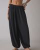 Out From Under Out From Under Golden Hour Side-Tie Balloon Pant in Black, Women's at Urban Outfitters - 2