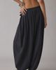 Out From Under Out From Under Golden Hour Side-Tie Balloon Pant in Black, Women's at Urban Outfitters - 4