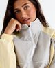 Out From Under Out From Under Josephine Colorblock Windbreaker Quarter-Zip Pullover Jacket in Yellow, Women's at Urban Outfitters - 3