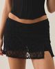 Out From Under Out From Under Lily Sheer Lace Low-Rise Mini Skort in Black, Women's at Urban Outfitters - 3