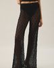 Out From Under Out From Under Lily Sheer Lace Wide Leg Pants in Black, Women's at Urban Outfitters - 2