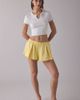 Out From Under Out From Under No Plans Notch V-Neck Cropped Tee Top in Ivory, Women's at Urban Outfitters - 2