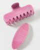 Out From Under Out From Under Patterned Claw Clip & Barrette Set in Pink, Women's at Urban Outfitters - 2