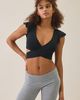 Out From Under Out From Under Pirouette Flutter Sleeve Wrap Top in Black, Women's at Urban Outfitters - 3