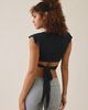 Out From Under Out From Under Pirouette Flutter Sleeve Wrap Top in Black, Women's at Urban Outfitters - 4