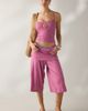 Out From Under Out From Under Poolside Cool Jersey Knit Capri 2-Piece Set Pant in Berry, Women's at Urban Outfitters - 1