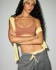 Out From Under Out From Under Reformer Cinch-Front Sports Bra in Brown, Women's at Urban Outfitters - 1