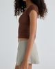 Out From Under Out From Under Show Off Slit Mini Skort in Stone, Women's at Urban Outfitters - 4