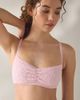 Out From Under Out From Under Simona Floral Jacquard Seamless Knit Bralette in Pink, Women's at Urban Outfitters - 1