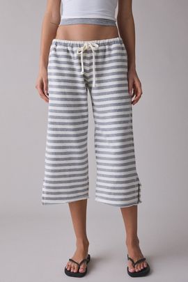 Out From Under Out From Under Spring Breaker Slouch Capri Pant in Grey, Women's at Urban Outfitters