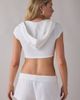 Out From Under Out From Under Spring Breakers Twist-Front Cropped Hoodie Tee in White, Women's at Urban Outfitters - 3