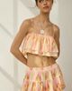 Out From Under Out From Under Summer Lovin' Printed Tiered Ruffle Skirt 2-Piece Set in Coral, Women's at Urban Outfitters - 1