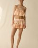 Out From Under Out From Under Summer Lovin' Printed Tiered Ruffle Skirt 2-Piece Set in Coral, Women's at Urban Outfitters - 4