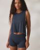 Out From Under Out From Under Tara Cropped Racerback Tank Top in Black, Women's at Urban Outfitters - 1