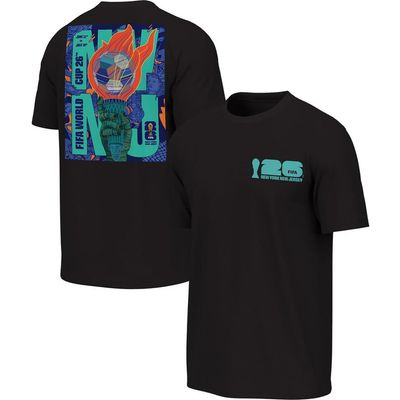 Outerstuff Men's Outerstuff Black 2026 FIFA World Cup New York Host City Poster Graphic T-Shirt 