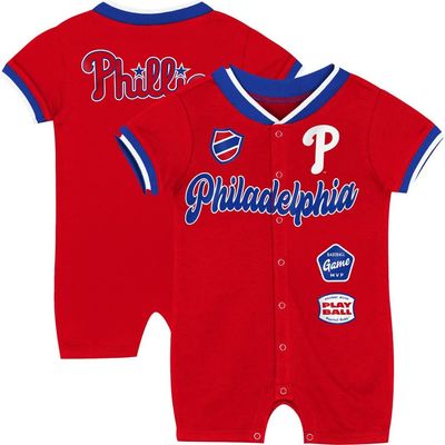 Outerstuff Newborn Outerstuff Red Philadelphia Phillies Pinch Coverall 