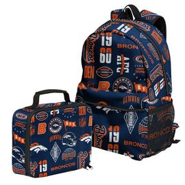 Outerstuff Outerstuff Denver Broncos Backpack and Lunchbox Set