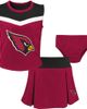 Outerstuff Outerstuff Girls Preschool Cardinal Arizona Cardinals Spirit Cheerleader Two-Piece Set with Bloomers  - 1