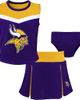 Outerstuff Outerstuff Girls Preschool Purple Minnesota Vikings Spirit Cheerleader Two-Piece Set with Bloomers  - 1