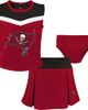 Outerstuff Outerstuff Girls Preschool Red Tampa Bay Buccaneers Spirit Cheerleader Two-Piece Set with Bloomers  - 1