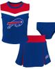 Outerstuff Outerstuff Girls Preschool Royal Buffalo Bills Spirit Cheerleader Two-Piece Set with Bloomers  - 1